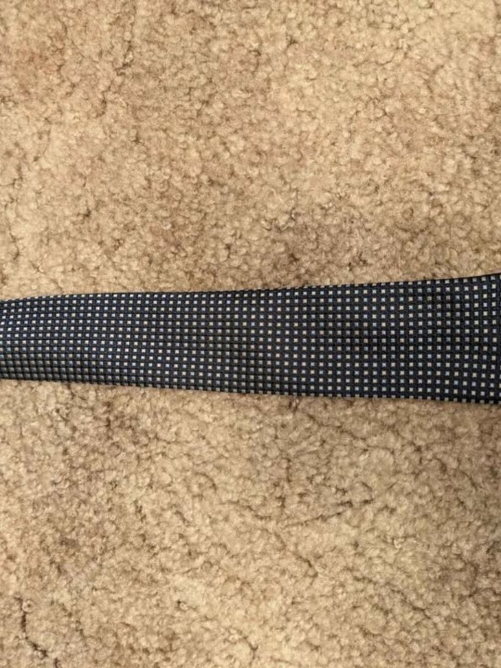 Kid's Blue Geometric Clip-On Tie